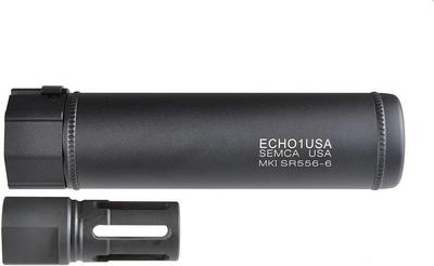 MADBULL Airsoft Echo1 MK1 QD Глушитель 6-дюймовый 14 мм Обратная резьба Пламегаситель E01-004