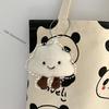 Женская сумка через плечо Panda Canvas — симпатичная, большая вместимость, в японском и корейском стиле для студентов и работы