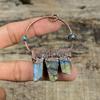 Labradorite Rough Gemstone Pendant Electroformed Copper Pendant Sleeping Beauty Turquoise Pendant Handmade Copper Jewelry Engagement Gifts
