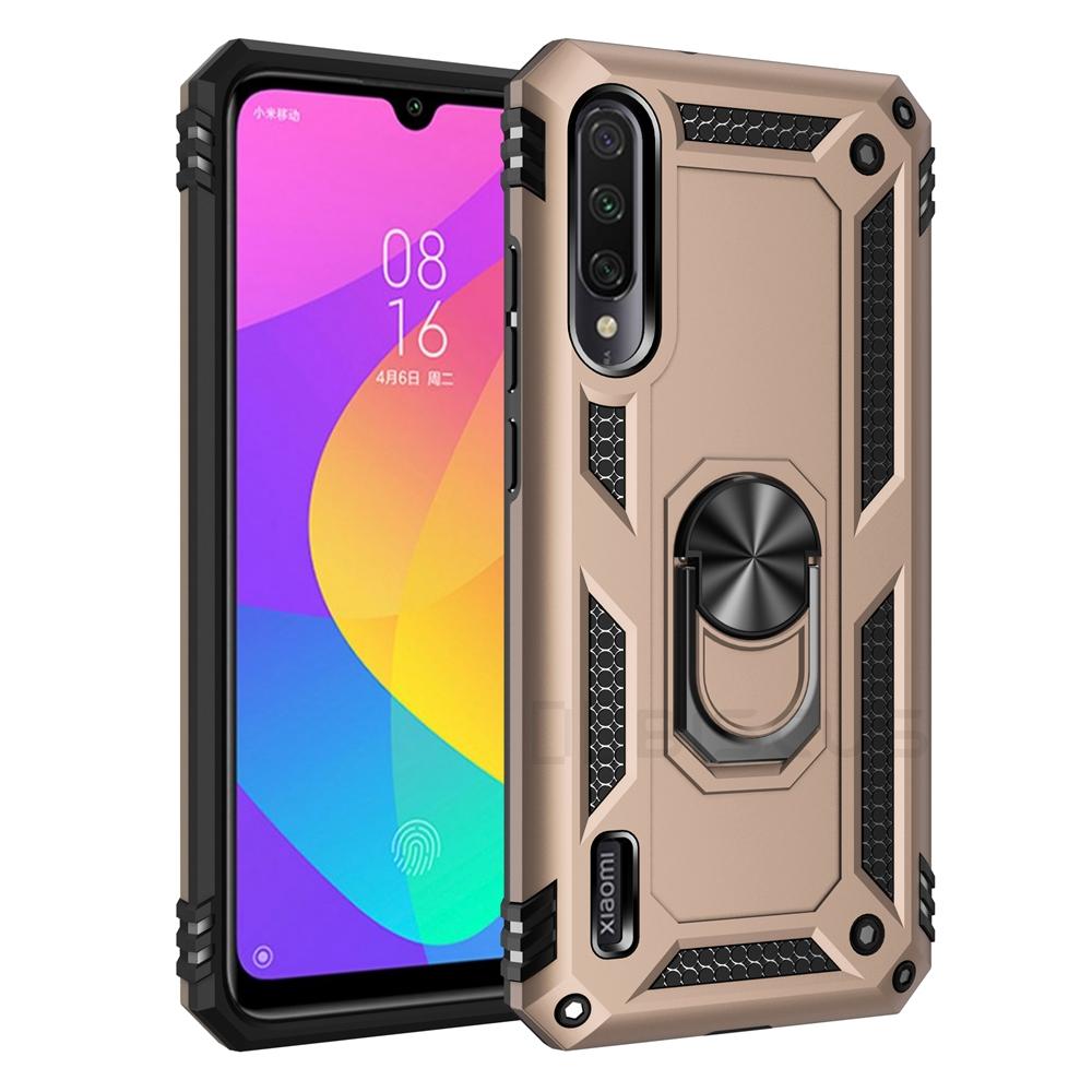Luxury Armor Soft Shockproof Case For Xiaomi Mi A3 Silicone Bumper Hard Cover For Xiaomi Mi CC9e Metal Ring Cases