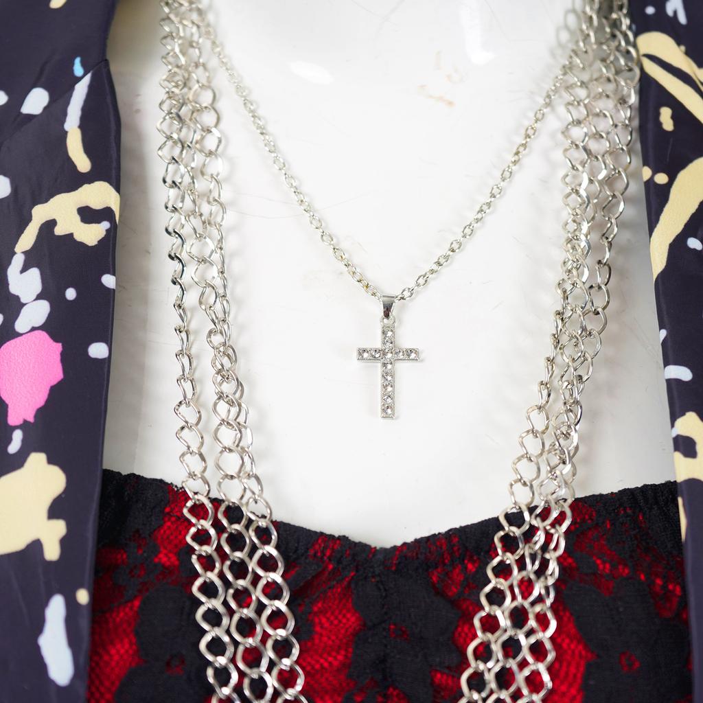 Хэви-метал рок Платье-бодикон для женщин Косплей-костюм Глэм-рок Полный комплект Наряд для Хэллоуина Концертной вечеринки