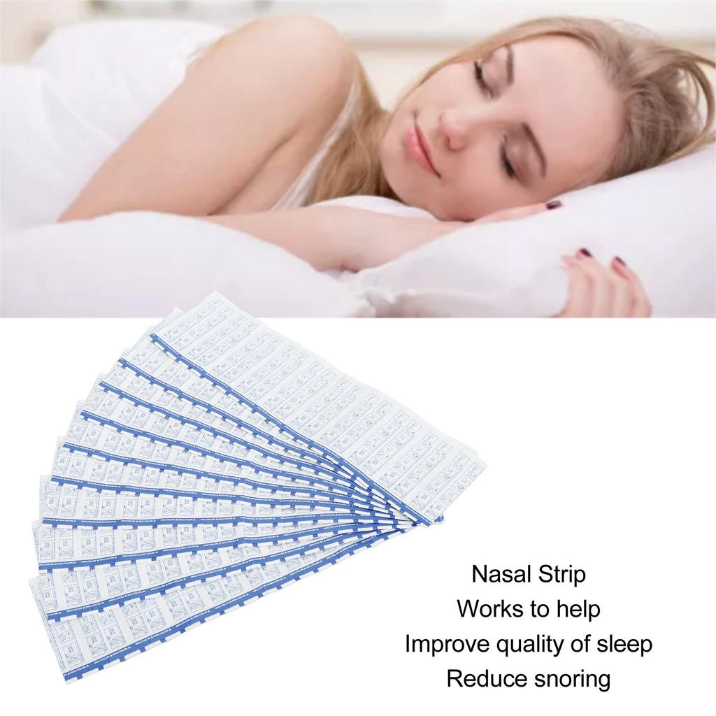 100pcs Nasal Strips Nasal Congestion Relief Breathe Better Anti Snoring Nose Strips for Breathing