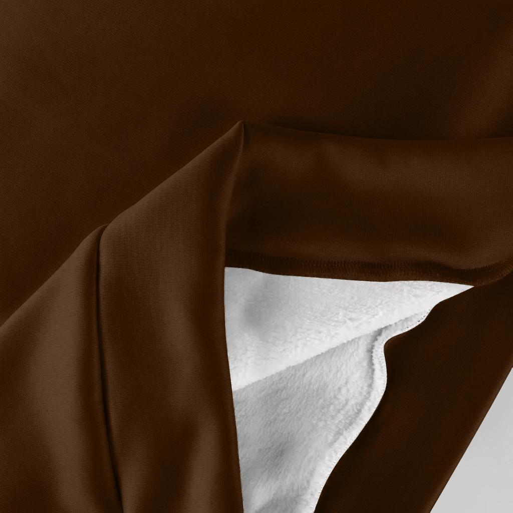 Men's Round Neck Fleece-Lined Thick Solid Color Sweatshirt