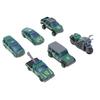 6 Pcs 1:64 Metal Toy Cars Realistic Alloy Educational Role Playing Toy Vehicles Set for Kids