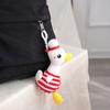 Cute Navy Duck Plush Toy Cartoon Animal Pendant Soft Stuffed Doll Keychain Backpack Car Bag Key Ring Decor Couple Gift