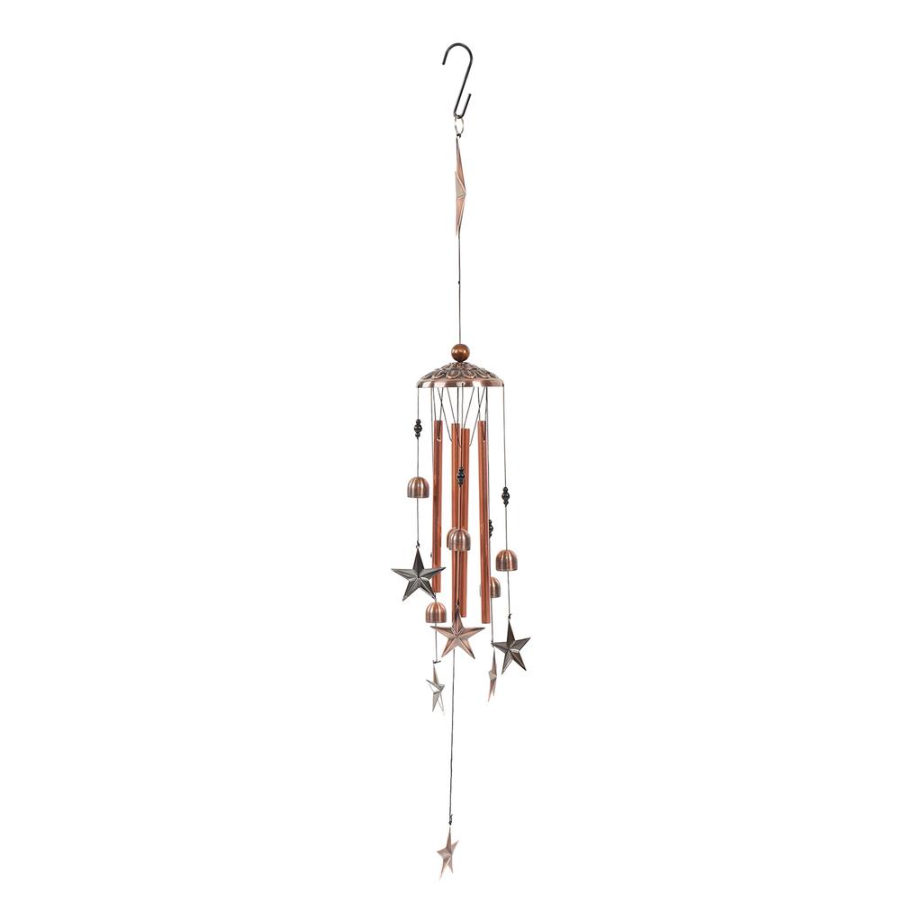 Outdoor Wind Chimes Metal Copper Pleasant Crisp Sound Star Style Metal Wind Chimes for Outdoor