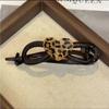 Ретро заколка для волос с принтом леопардовой кошки, закручивающаяся, для женщин, модная, для хвостика, закручивающаяся, заколки, шпильки, аксессуары для волос для девочек