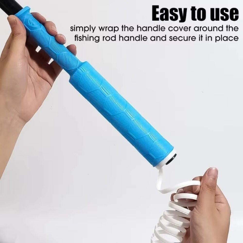 Silicone Anti-slip Grips Cover Replaceable Fishing Rod Grip Fishing Rod Handle Wrap