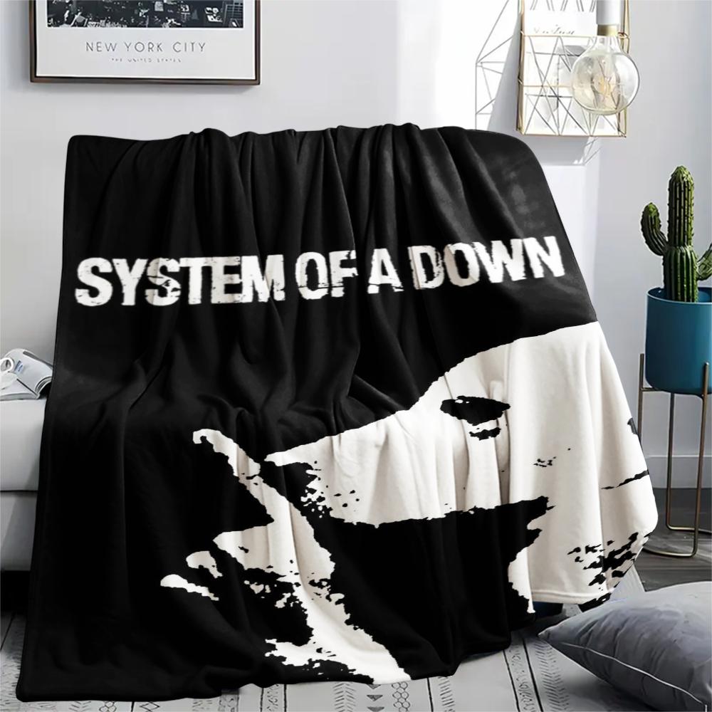 1PC system of a down Print Flannel Blanket, High quality Comfortable for All Seasons, Home Decor, Warmth and Comfort, Perfect for Christmas Gifts