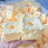 Игрушка для снятия стресса Сырный сквиш Декор 6/7 см Кубик сыра Мячик-антистресс Не отскакивающий Снимающая стресс Игрушка-фиджет Подарки