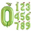 40-дюймовые воздушные шары с цифрами 0-9 в виде динозавров, пасхальные джунгли, вечерние украшения на день рождения