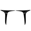 For Toyota Yaris Cross Car Front Fog Lights Lamp Strips Trim Cover Sticker Car Styling Bright Black