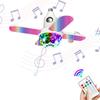 Светодиодная лампа Bluetooth 24 Вт E27 складная проекционная звездная лампа с 4 лепестками музыкальная лампа потолочный светильник с динамиком и пультом дистанционного управления