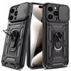 Магнитный чехол со шторкой для камеры для iPhone 16 15 Pro Max 13 12 Mini Чехол для iPhone 14 11 Pro Mas 15 16 Plus Держатель-кольцо Чехол для телефона
