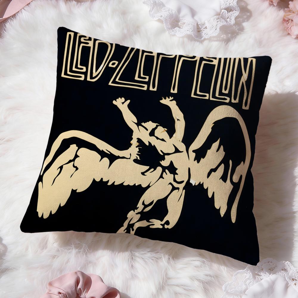 Чехол на подушку Premium Comfort L-Led Z-Zeppelin Двусторонний дизайн Для любой комнаты и салона автомобиля