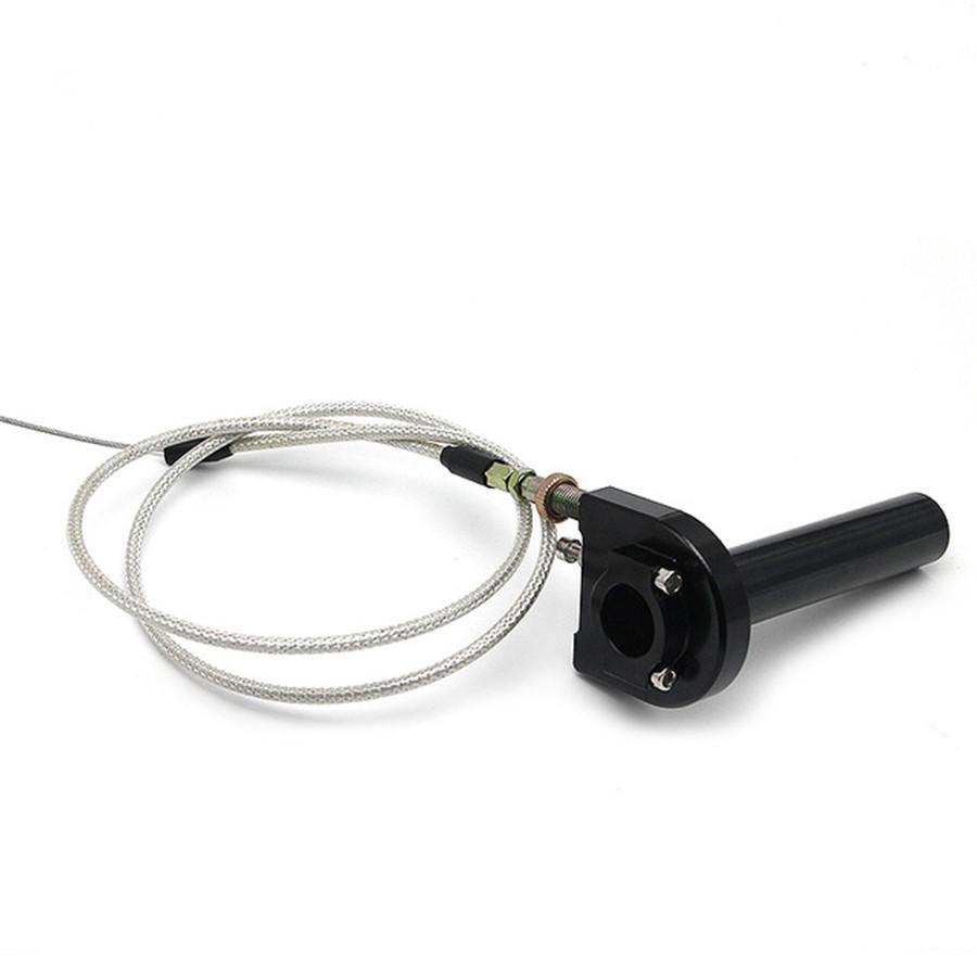 7/8" Twister Grip Throttle Tube Clamp w/ Cable For Motorcycle Dirt Bike 50-125cc