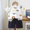 Kids' Summer Sport Suit Set with Cartoon Prints for Toddlers