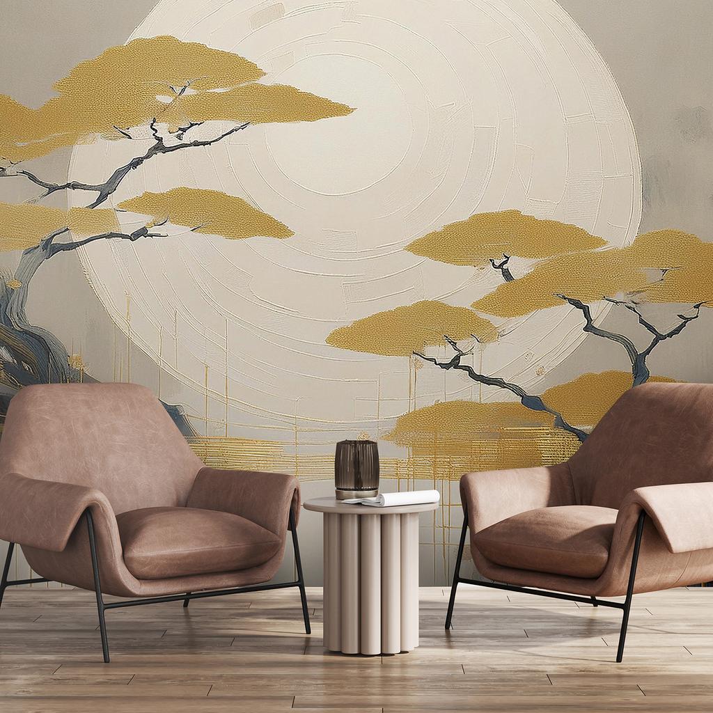 Wallpaper Boho Tree Landscape