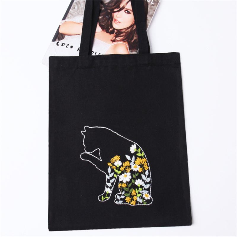 Водорастворимая печать, хлопковая холщовая сумка, материал для вышивки крестиком, посылка для начинающих (мешок