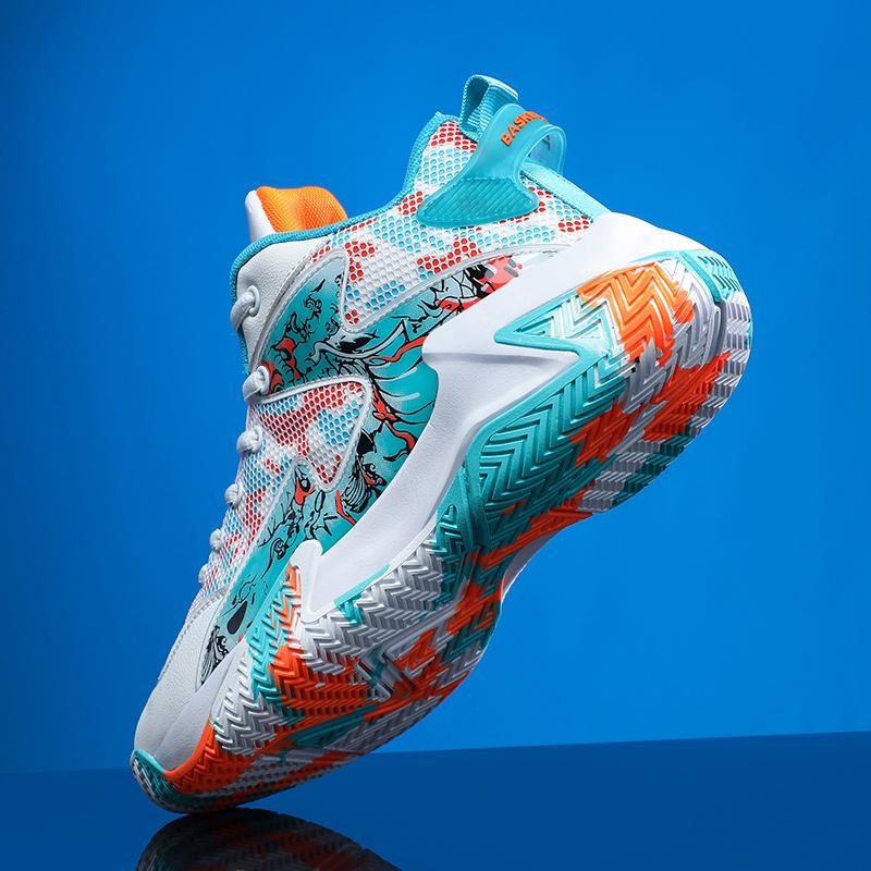 Мужская баскетбольная обувь Обувь для спорта на открытом воздухе Кроссовки для тренировок в помещении для студентов Высококачественные кроссовки Детская баскетбольная обувь