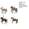 4 Pcs Horse Ornaments for Christmas Tree Metallic Rhinestones Horse Christmas Hanging Ornaments Horse Gifts for Women Girls Horse Lovers