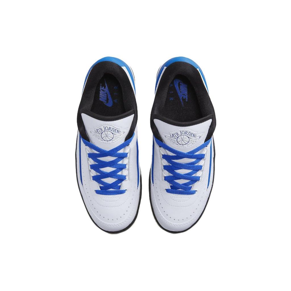 Air Jordan 2 Retro Low Varsity Royal Женские кроссовки Белый Черный Муслин DX4401-104