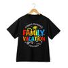 Unisex Colorful Family Vacation 2026 Summer Travel Graphic Cotton T-Shirt