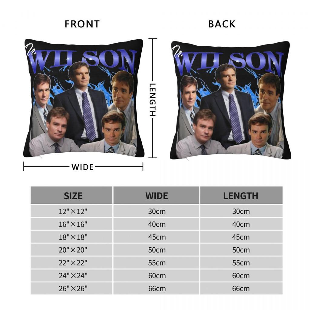 Dr Wilsons House Md Pillowcase Printed Fabric Cushion Cover Decorations Pillow Case Cover Home Square 45X45Cm