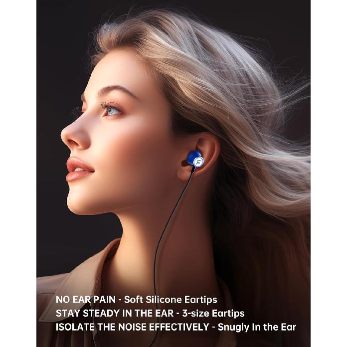 FHG USB C Headphones for Samsung Galaxy S24 S23 S22 S21, Hi-Res Audio USB C Earbuds Microphone Volume Control for iPhone 15 iPhone 16 Pro Max, Noise