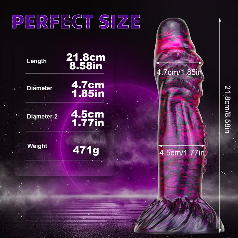 Faucet Color Liquid Silicone Anal Reamer Large Special-shaped Dragon Phallus Anal Masturbation Device Rear Court Sex Toy