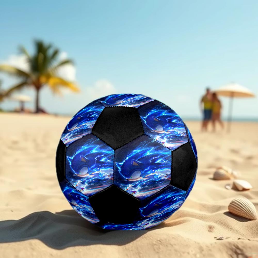 Sonic Theme Size 5 Soccer Ball, Suitable for Both Indoor and Outdoor Matches, a Gift Suitable for Everyone.
