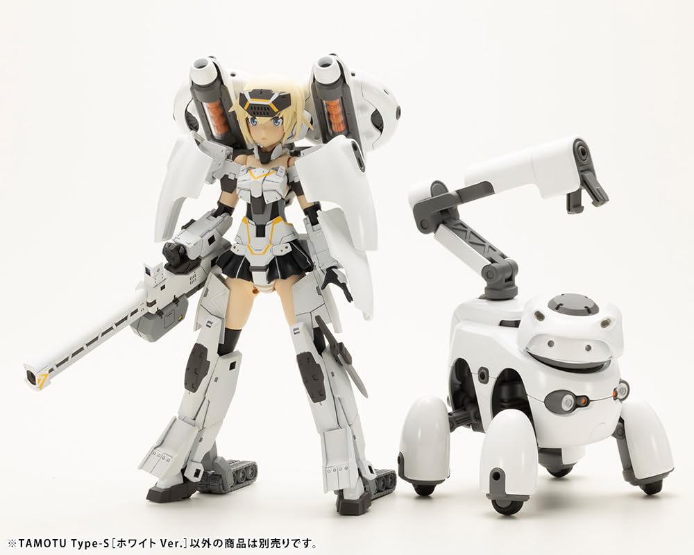 KOTOBUKIYA MARUTTOYS TAMOTU Total Length 87mm Scale Plastic Model Type-S [White Ver.] Approx. 1/12
