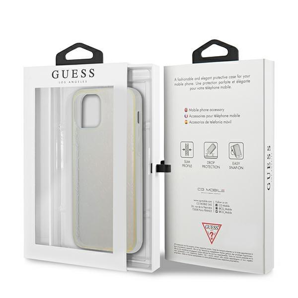 Guess Guhcp12M3D4Girbl Iphone 12/12 Pro6,1 Opalowy/Iridescent Hardcase 4G 3D Pattern Collection