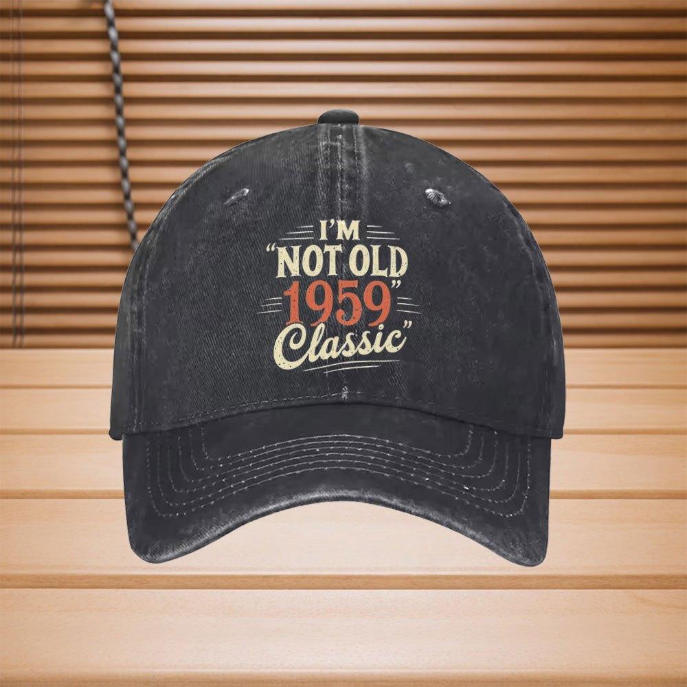 IM NOT OLD Retro Baseball Cap Adjustable Vintage ss Inspired Unisex Hat for Casual Themed Events