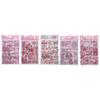 Sticker Frosted Sticker Diary Stickers Anime Stickers Pink Flash Point Sticker Decorative Sticker