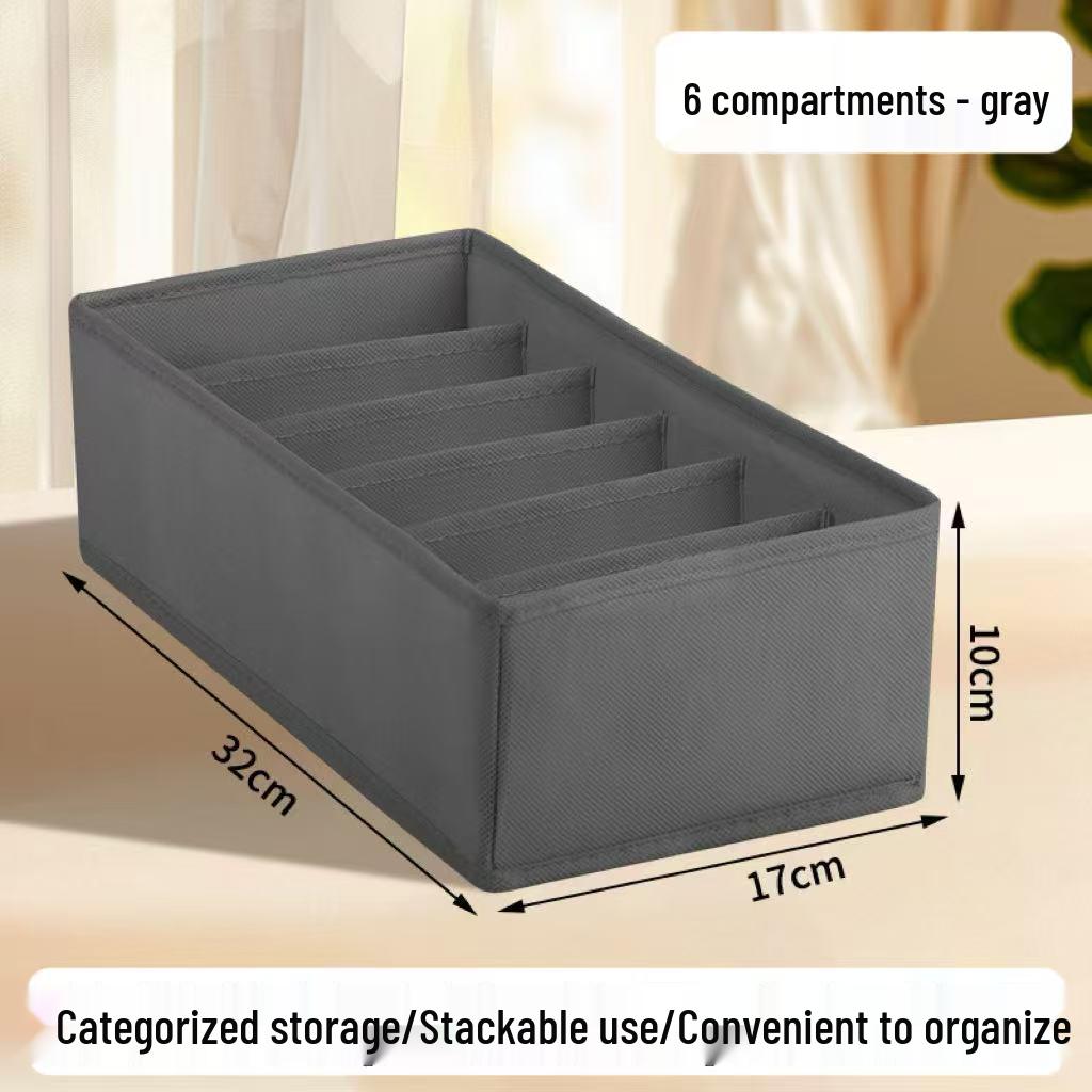 Складной ящик для хранения нижнего белья и носков с разделителями – Органайзер для ящика для бюстгальтеров и трусиков