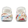 Crocs Crush Clog Suisaku Mo Lan Buying Dopamine Ink Splash Trend Personality Hole Shoes Unisex Same Red, Yellow and Blue