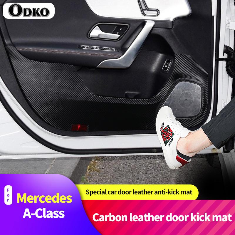 For Benz A-Class Anti-scratch Dirt-resistant Wear-resistant Door Anti-kick Pad Interior Leather Protective Accessories