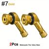 2Pcs 90 Degree CNC Motorcycle Tire Valve Stems -Universal Motorcycle Aluminum Wheels Tire NCY Leak-proof TWPO Valve Caps