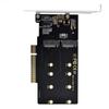 Адаптер ChenYang Dual M.2 на PCIe 3.0 X8, карта расширения PCI Express для двух SSD NVME/AHCI с кронштейном для слота 12 см