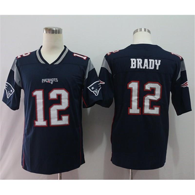 American Football Jersey Patriots Team Uniform Brady 12 87 11 Retro Style Cotton Blend Men Women