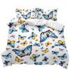 Butterfly Duvet Cover Girls Women Spring Blue Golden Butterfly Bedding Set Animal Double Queen King Size Polyester Qulit Cover