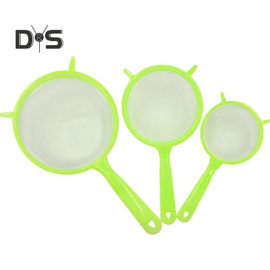 3 шт. пищевое сито с подвесным отверстием, сетчатый фильтр-совок, легкий прочный фильтр-сито для домашней кухни