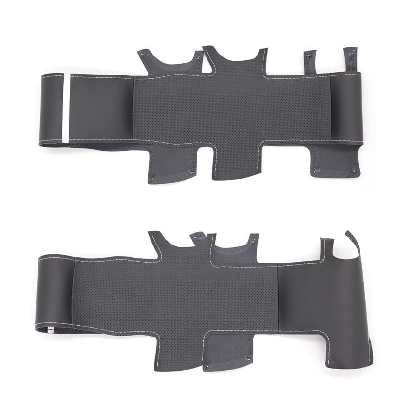 Черный чехол на руль автомобиля из искусственной кожи для ручного шитья для Peugeot 308 308 CC SW 2007-2015 RCZ 2010-2015 3008 5008 2009-2017