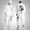 Men Cosplay Yukata Tops Pants Chinese Style Japanese Street Samurai Harajuku Kimono Suit Cardigan