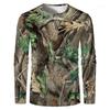 Камуфляжная охотничья футболка с длинным рукавом для мужчин, спортивная одежда для активного отдыха, тактическая тренировочная одежда, футболка для пешего туризма, рыбалки, кемпинга, быстросохнущие топы
