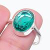 Natural Indicolite Tourmaline 925 Sterling Silver Jewelry Ring Size 7.5 O0t58