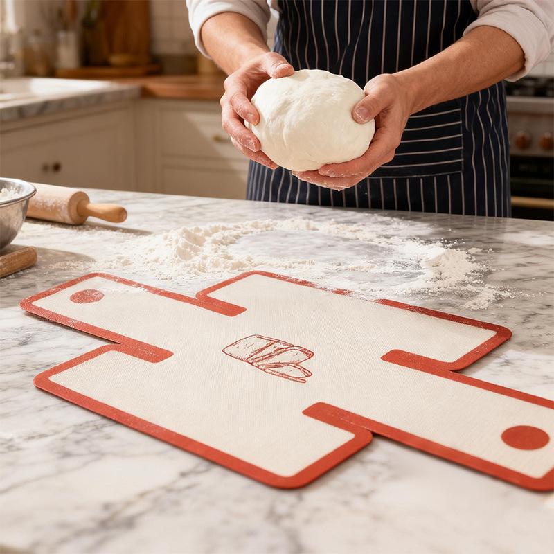 Silicone Bread Baking Mat Non Stick Loaf Pan Liner Heat Resistant Pastry Sheet with Handles