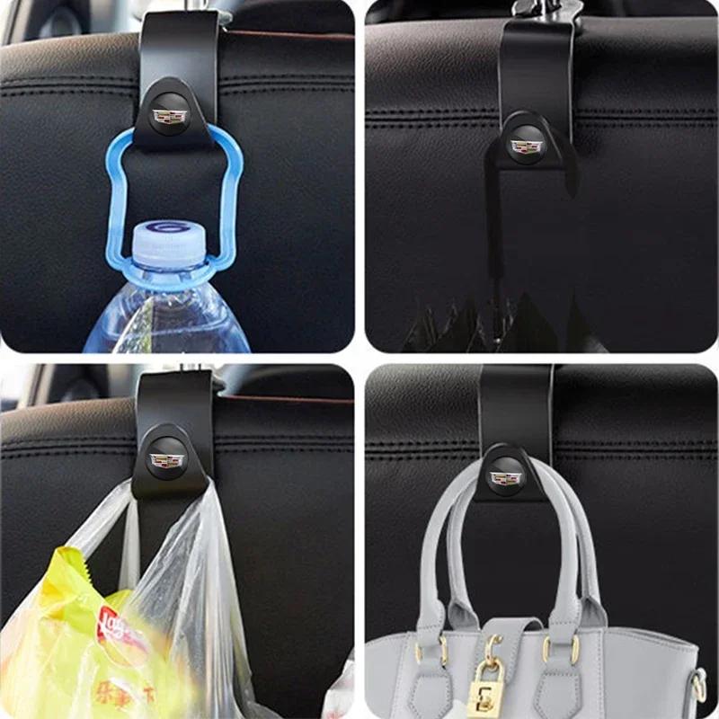 ABS Car Seat Back Hooks Storage Holder Hanger Accessories for Cadillac ATS BLS CT4 CT5 CTS ESCALADE SLS STS SRX XT4 XT5 XTS