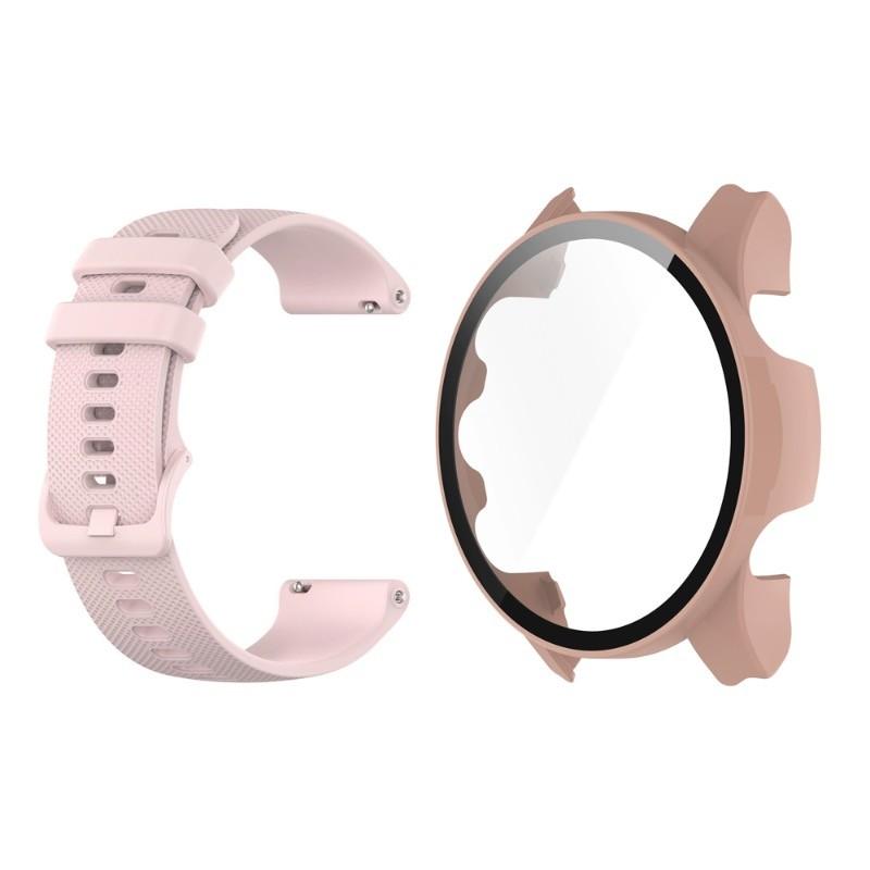 Silicone Watch Band and PC Case Cover For Garmin Forerunner 965 265 265S 255 255S Accessories Quickfit Silicone Strap